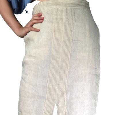 China QUICK DRY White Sexy Skirt Slit Superdry Canvas Fabric Mature And Elegant Skirt For Lady To Party And Dating for sale