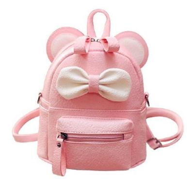 China New wholesale waterproof raincoat ladies backpack cute cartoon girl shoulder bag/backpack for sale