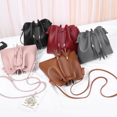 China High Quality Simple Bucket Bag High Quality Women Slant Shoulder Bag for sale