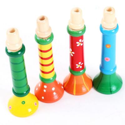 China Wooden toys sound the trumpet educational toys Toy For Children of wooden colorful wooden toys for sale