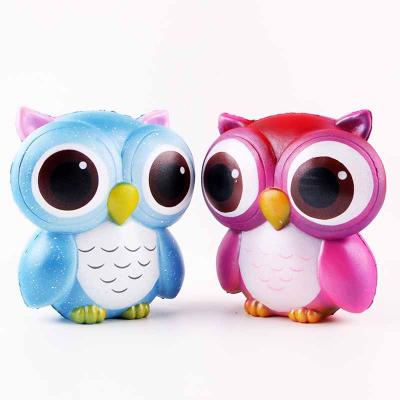 China Relieve Stress Relieve Soft Animal Owl Squishy Toy Elephant Toys 13CM PU Slow Rising Soft and Good Feeling Anti-stress Decompress Toy for sale