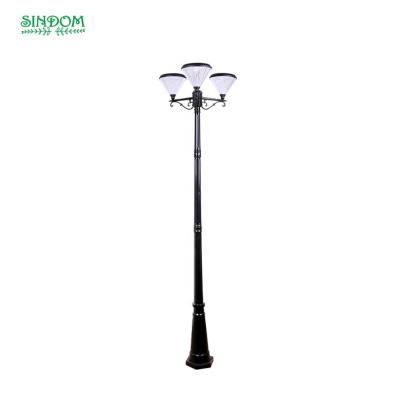 China Garden Solar Led Lighting Pole Light Outdoor Diamond Shaped Decor for sale