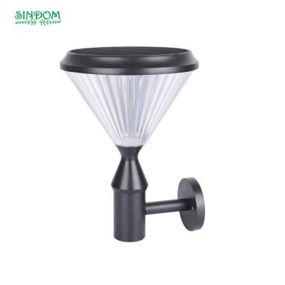 China Hot Sale Residential Elegant Diamond-Shape Solar Led Wall Light Sensor Wall Light for sale