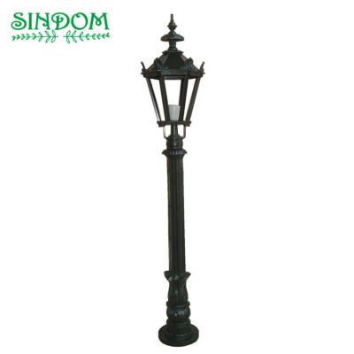 China Outdoor Post Light Rust Proof Antique Aluminum Fence Garden Decoration Pillar Light for sale