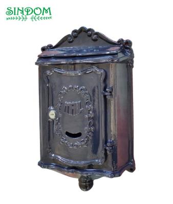 China Residential Waterproof Sand Casting Antique Aluminum Mailbox Mailbox for sale