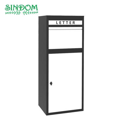 China Modern Design Rust Proof Large Mailbox Galvanized Steel Parcel Drop Box For Sale for sale