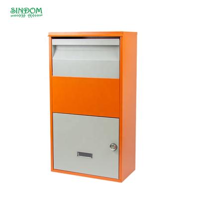 China Rust Proof 2021 HOT SALE Steel Metal Large Mailing Letter Box Waterproof Outdoor Large Parcel Drop Box for sale