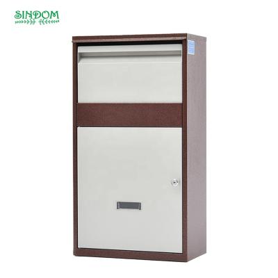 China Rust Proof 2021 HOT SALE Powder Coating Galvanized Steel Outdoor Garden Letter and Parcel Box for Homes for sale