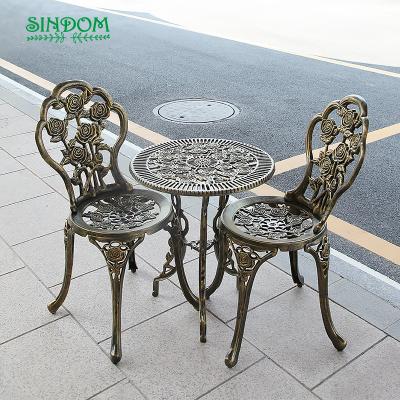 China EUROPEAN wholesale aluminum outdoor rose table and chair furniture set for sale