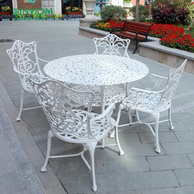 China European design handmade outdoor restaurant cafe table and chair furniture set for sale