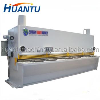 China Garment Shops Shanghai HUANTU Guillotine Machine Shear Plate Shear Cutting Machine for sale