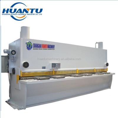 China Garment Shops Shanghai HUANTU CNC Hydraulic Guillotine Shearing Machine Shear for sale