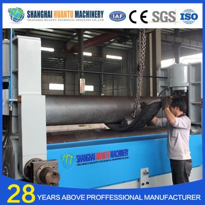 China Garment Shops Steel Sheet Hydraulic Coiling Machine, 3 Roll Plate Bending Machine, Arc Bending Machine for sale