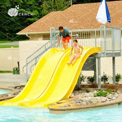 China Residential Wide Commercial Hotel Resort Equipment Water Park Sprinkler Park Slide Cenchi Fiberglass Swimming Pool Backyard Backyard Splash and Slide for sale