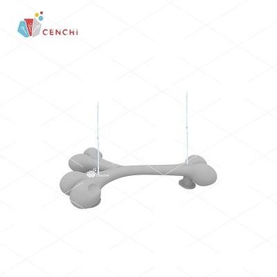 China Cenchi Fiberglass Splatter Park Playground Park Aqua Playground Equipment Public Spray Wet Dog Bone Fun Dog Bone Toy for sale