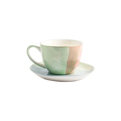 China Latest Design Souvenir Gift Contemporary Durable Porcelain Ceramic Coffee Tea Cup Set for sale