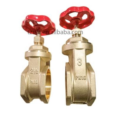 China General Forged Solid Gate Valve 65mm Heavy Duty Brass Port Gate Valve For Water for sale