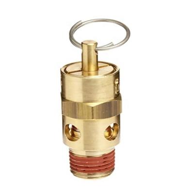 China General 1/4 NPT 8 Bar 200PSI Pressure Relief Brass Adjustable Safety Valve for sale