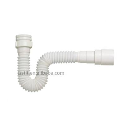 China Popular Flexible Factory PP Plastic PVC Kitchen Bathroom Basin Waste Pipe for sale