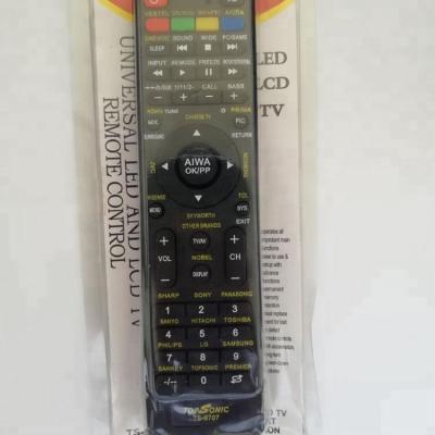 China Digital LED display hotselling 6 in 1 universal remote control, push to work for sale