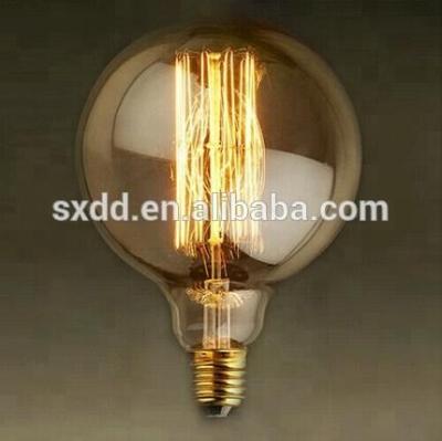 China Ease China supplier factory price vintage edison heating bulb G125 G95 G80 with E27 B22 BRASS base for sale