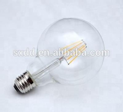 China Warehouse LED Filament Bulb 2W 4W 6W 8W C35 A60 ST64 G80 G95 G125 E14 E27 B22 2700K 2900K for sale