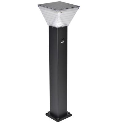 China Garden IP65 Die Casting Aluminum Square Solar Bollard Led Light for sale