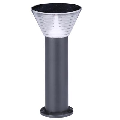 China Garden Ningbo Aluminum Led Solar Bollard 3w Led Round Lawn Lamp for sale