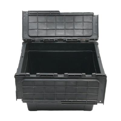 China 73L Solid Plastic Box Crate Warehouse Plastic Box Logistics Moving Plastic Moving Box for sale