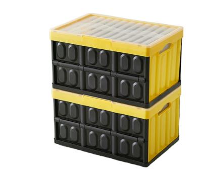 China Viable Eco-Friendly Folding Plastic Box Organizer Collapsible Container For Home And In The Car for sale