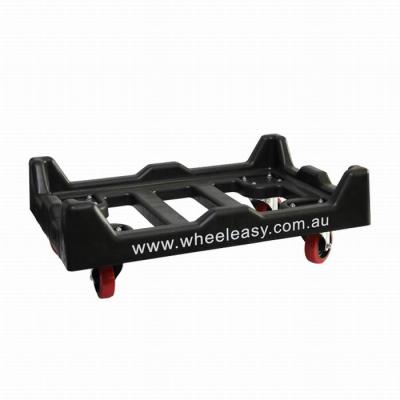 China Sustainable 4 Wheel Plastic Mobile Cart For Logistic Turnover Box for sale