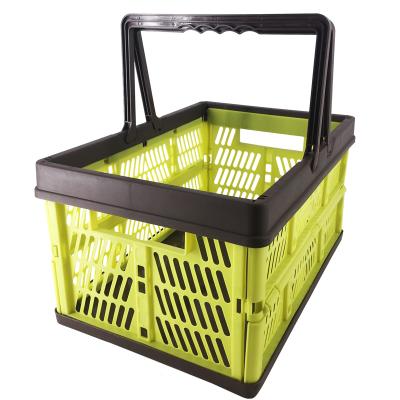 China Wholesale Folding Supermarket Folding Plastic Folding Shopping Basket For Storage for sale