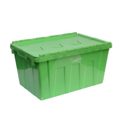 China 2021 Hot Sales Recyclable Plastic Stackable Mobile Trash Can Plastic Mobile Trash Can for sale