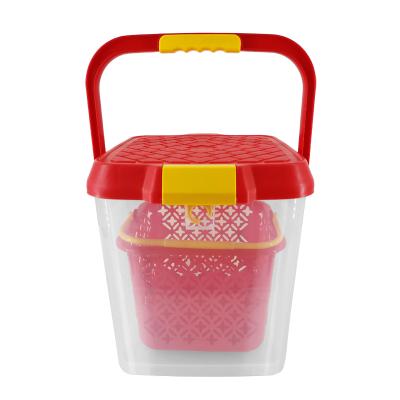 China Fishing Container Hot Sale Plastic Bucket Transparent Fishing Barrel for sale