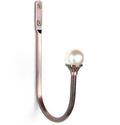 China Contemporary U Shaped Curtain Tie Back Hooks Bead Barriers Curtain Tiebacks Back Hook for sale