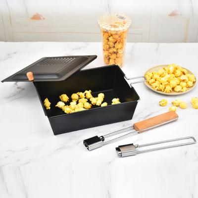 China New Arrival Collapsible Kitchen Tools Popcorn Home DIY Popcorn Pot Portable Popcorn Pot for sale