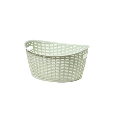 China MH611 Sustainable Small Plastic Storage Basket Box For Home Storage With Lid 51X29X26CM for sale