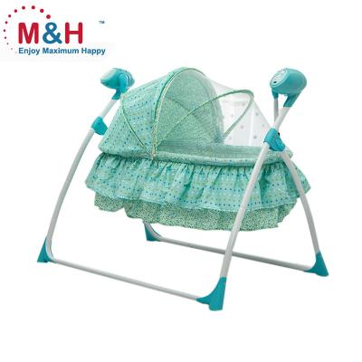 China MH14 Modern Electric Baby Cradle Automatic Swing Baby Crib Bed Cradle for sale