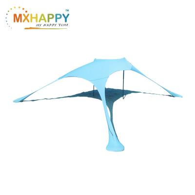 China UV-Resistant Portable Easy Stretch Beach Noise Fabric Sun Shade Tent Canopy Sunshade for sale