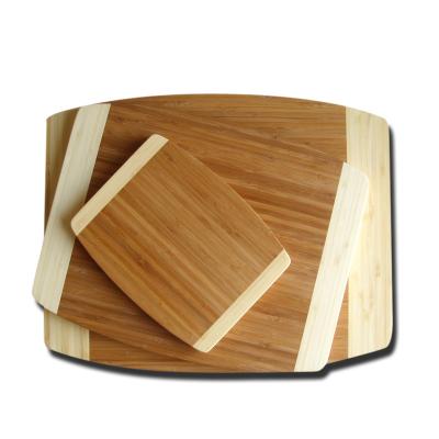 China MXHAPPY Sustainable Bamboo Cutting Board Natural Bamboo Cheese Board Set 3 Pieces Custom Cutting Board for sale