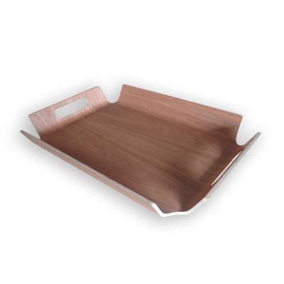 China MH318 MXHAPPY Food Serving Tray Bent Plywood Tray Bent Wood Serving Tray MH318 for sale