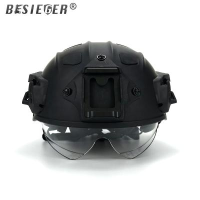 China BEIGER ChinaTactical Riot Helmet Durable Carbon Fiber Flame Retardant, Anti-Corrosion & Impact Resistant Military & Police Riot Helmet for sale