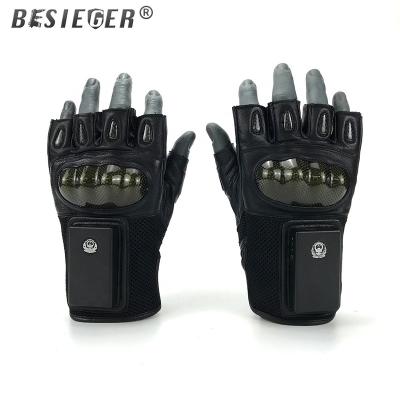 China Half finger security police combat gloves pulse capture gloves smart electronic tactical self-defense gloves police military tactics for sale