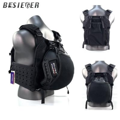 China Can be equipped with tactical gear hide helmet cloth cover, can mount bulletproof helmet tactical vest, lightweight 1000D nylon laser cutting tactical vest for sale