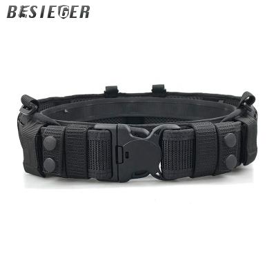 China MOLLE System for 2021New BEIGER Combat Belt Laser Cut Hunting Police Military Tactical Duty Belt Moller Security BeltTactical Belt for sale