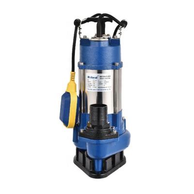 China Utilities 0.75kw V(WQ) Series Industrial Copper Wire Aluminum Single Phase Float Switch Submersible Pump for sale