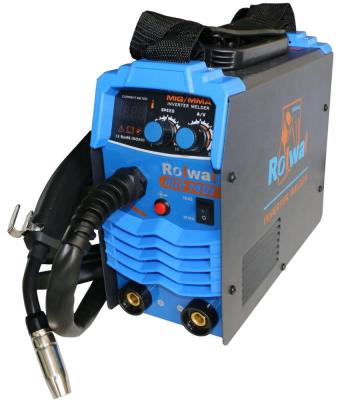 China 1.0mm ROLWAL Small Gas Shield MIG-180E Spring Wire Inverter 3 In 1 Welding Machine MIG Welder for sale