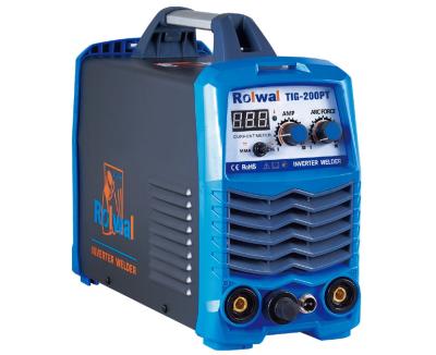 China Hotels Rolwal TIG-200PT Single Phase 110/220V TIG/MMA/ARC WS200 IGBT Argon Welding Machine Soldadora Maquina De Soldadora De for sale