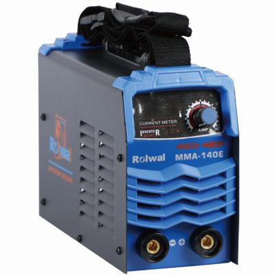 China Rolwal MMA-140E IGBT Hot Start Stick Arc Force Inverter High Quality PORTABLE DC Welding Machine anti Soldadoras Maquina de solda for sale