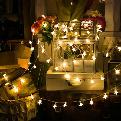 China 3M 6M 10m Golden Fairy Garland LED Ball String Christmas Tree Snowflake Bell Lights Xmas String Light Outdoor Decorative Holidays Led Christmas Lights for sale